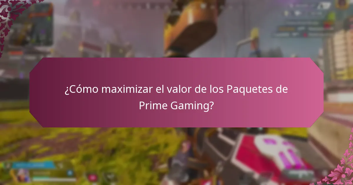 ¿Qué recompensas se han ofrecido en los Paquetes de Prime Gaming anteriores?