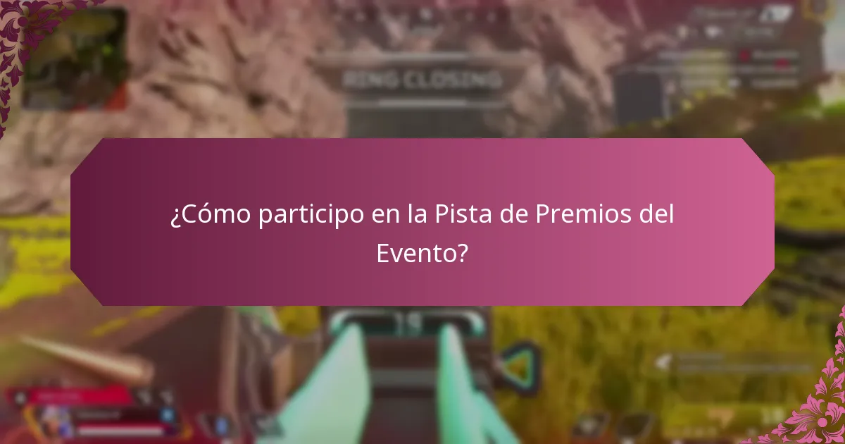 ¿Cuáles son las recompensas por tiempo limitado en la Pista de Premios del Evento?