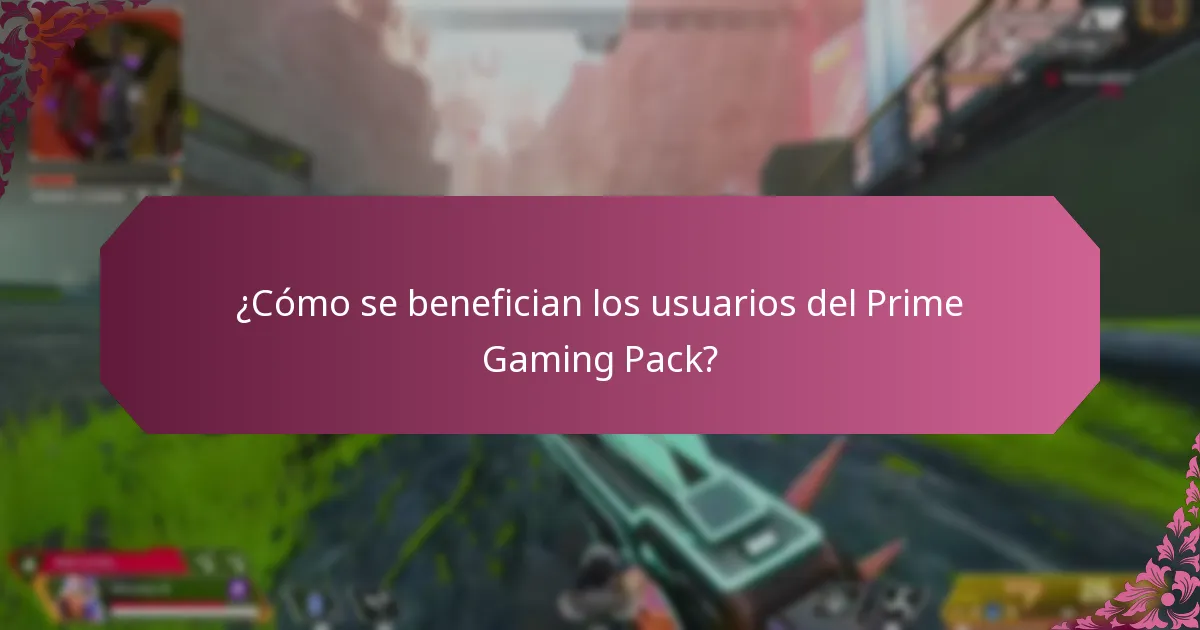 ¿Qué contenido exclusivo se incluye en el Prime Gaming Pack?