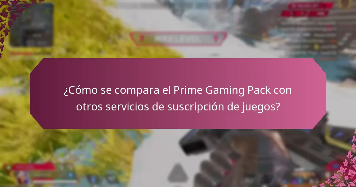 ¿Qué ofertas de paquetes están disponibles con el Prime Gaming Pack?