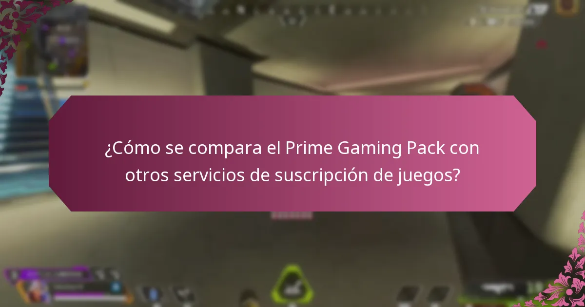 ¿Qué eventos promocionales están asociados con el Prime Gaming Pack?