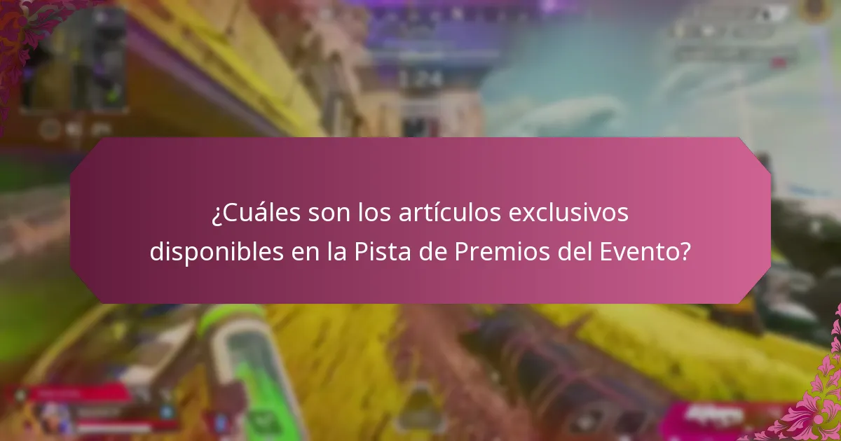¿Cómo participo en la Pista de Premios del Evento?