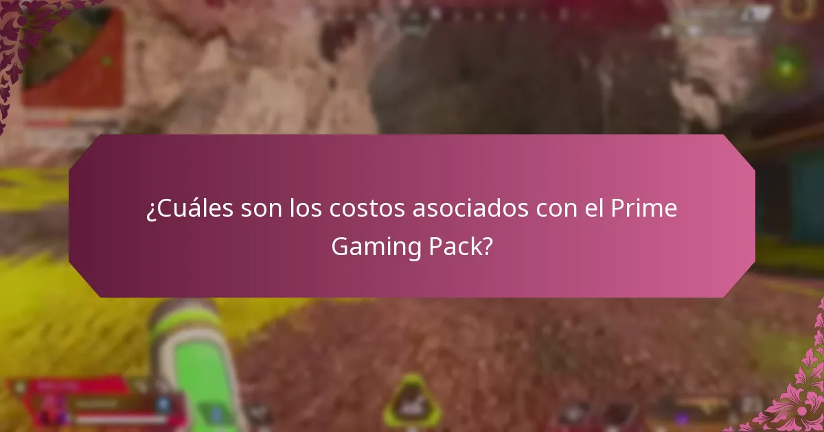 ¿Qué tipos de contenido dentro del juego están disponibles en el Prime Gaming Pack?
