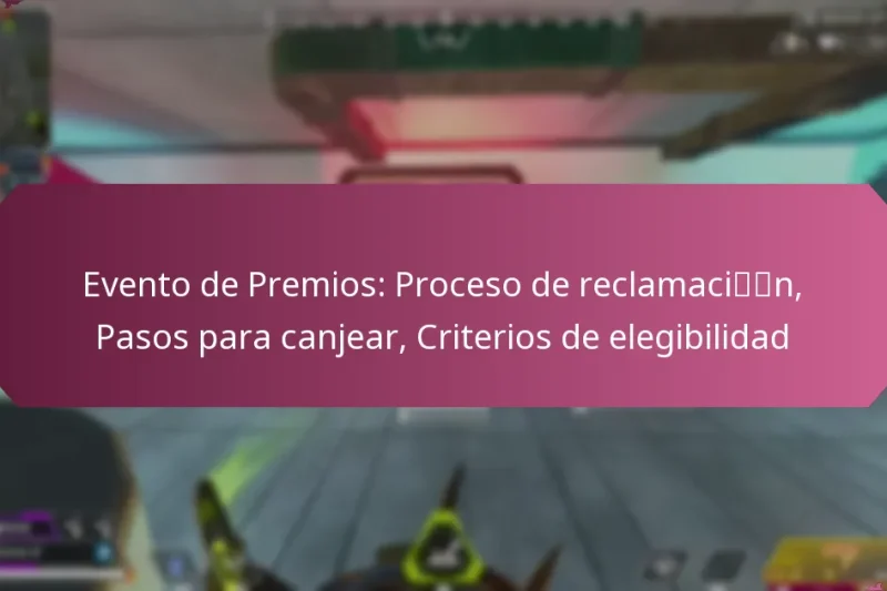 Evento de Premios: Proceso de reclamación, Pasos para canjear, Criterios de elegibilidad