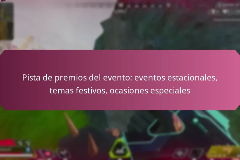 Pista de premios del evento: eventos estacionales, temas festivos, ocasiones especiales