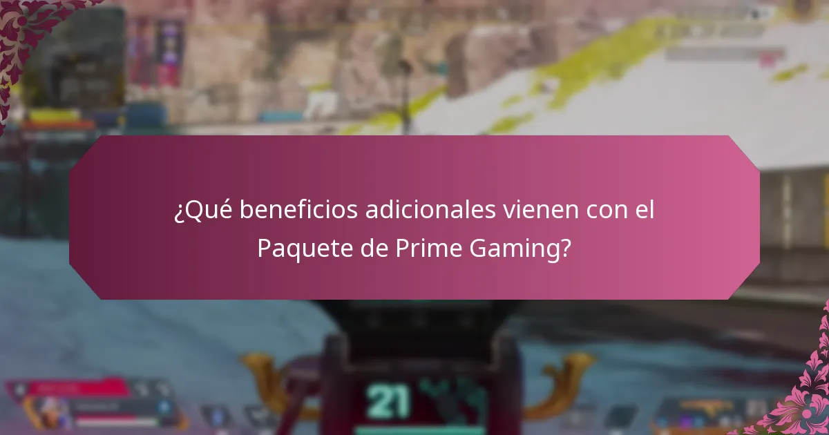 ¿Cómo canjear beneficios del Paquete de Prime Gaming?