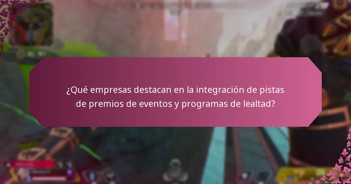 ¿Cuáles son las mejores prácticas para implementar pistas de premios de eventos?