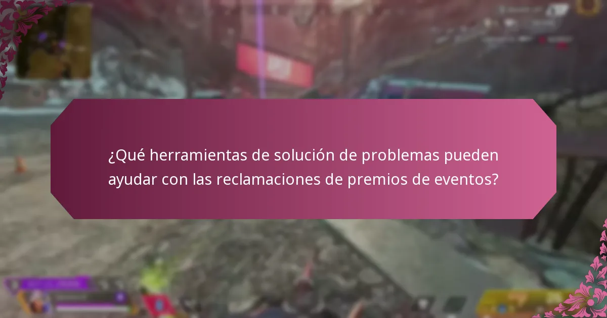 ¿Cuándo debo buscar ayuda para las reclamaciones de premios de eventos?