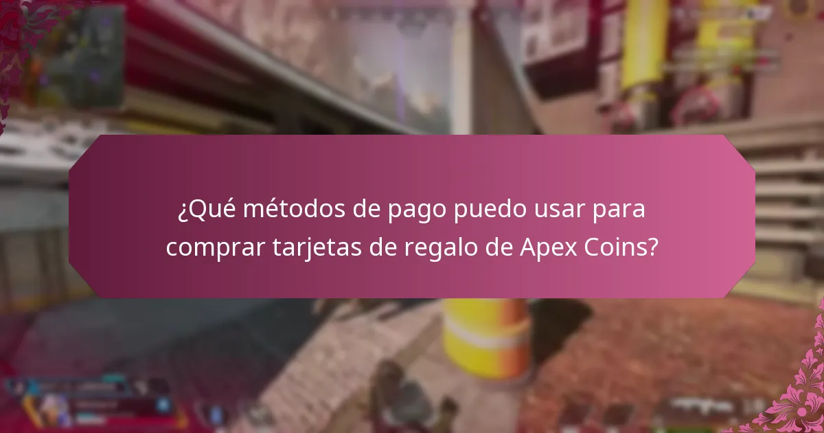 ¿Dónde puedo encontrar tarjetas de regalo de Apex Coins y verificar su disponibilidad?